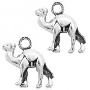 Metal charm Camel Silver